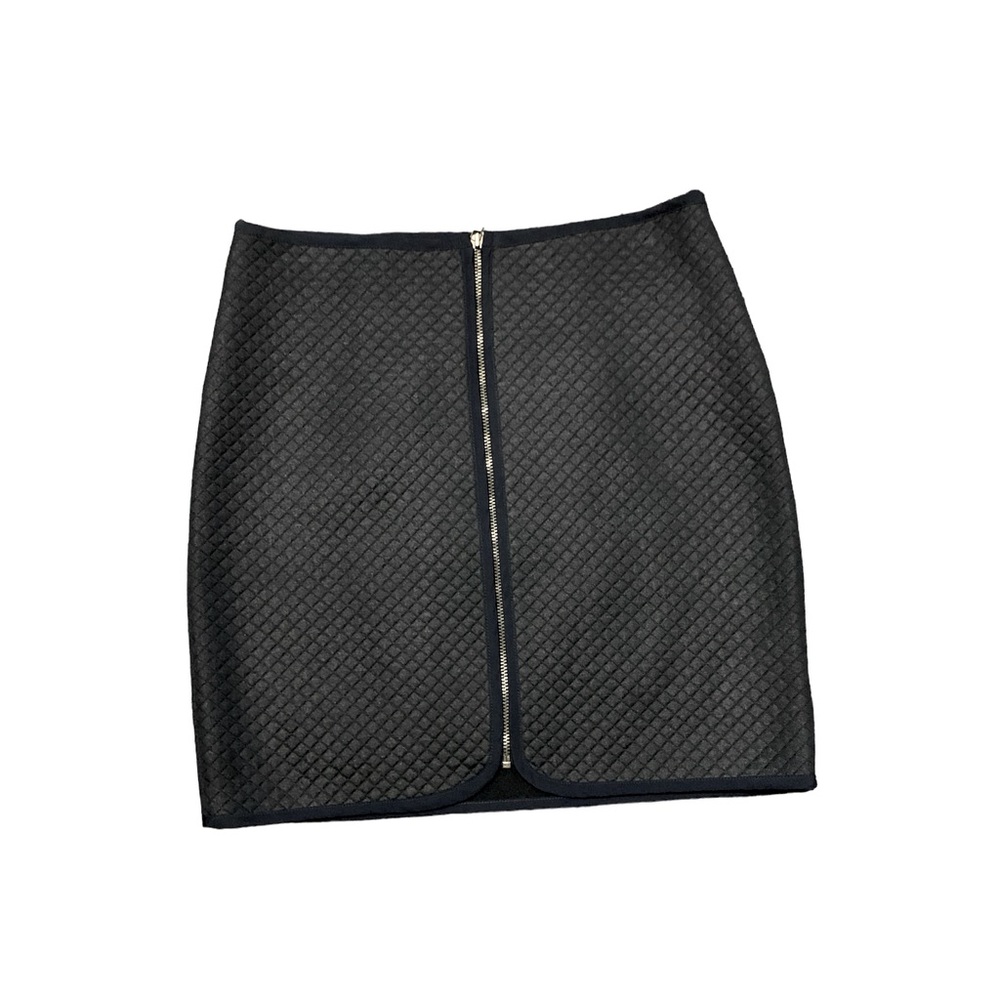 zip front mini skirt